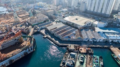 Aerial view of Yeongdo, Busan